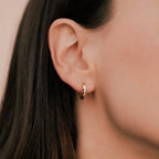Falling Stars Huggie Hoop Earrings