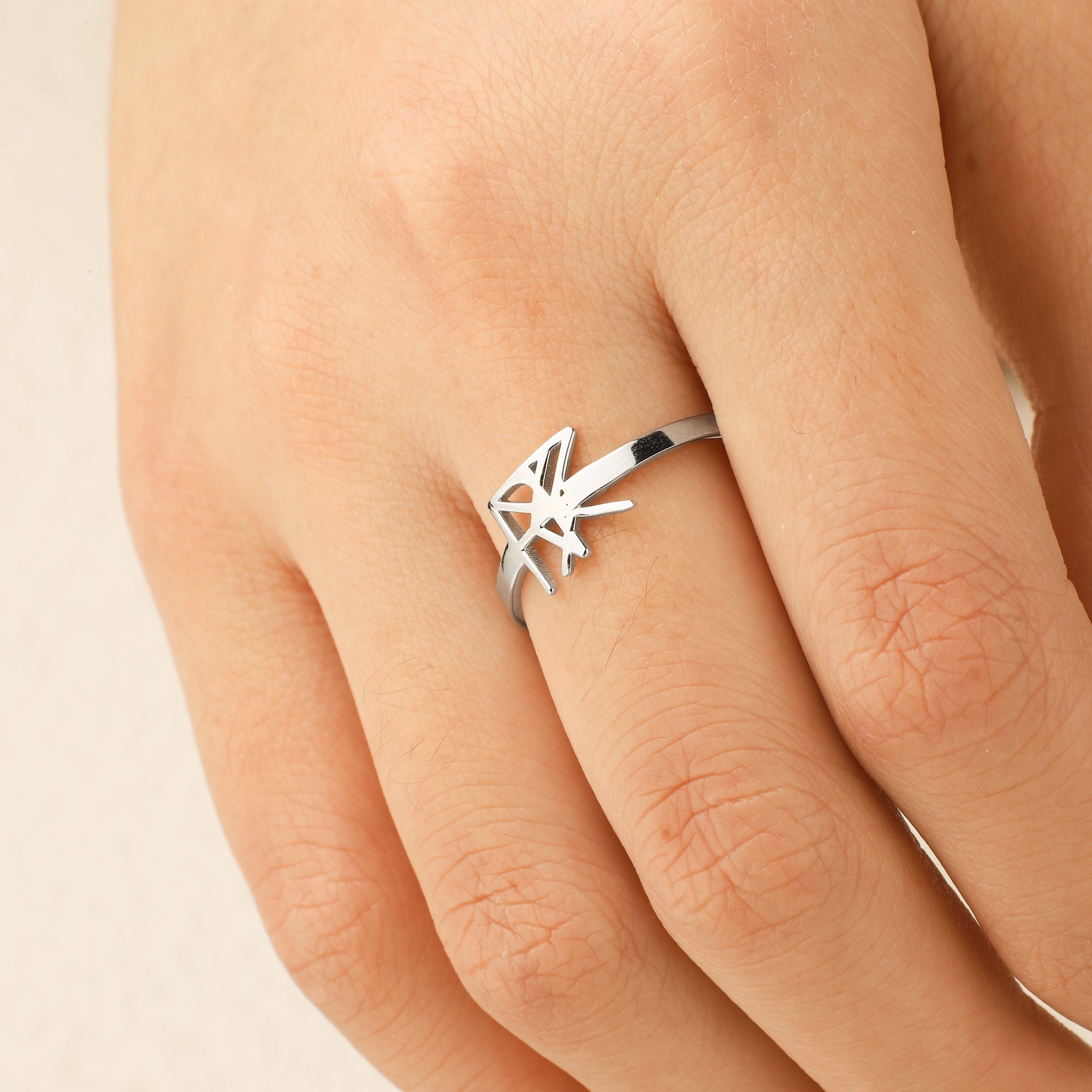 Monogram Name Ring