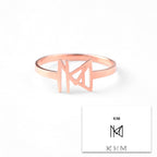 Monogram Name Ring
