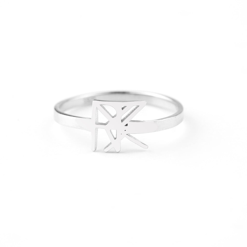 Monogram Name Ring