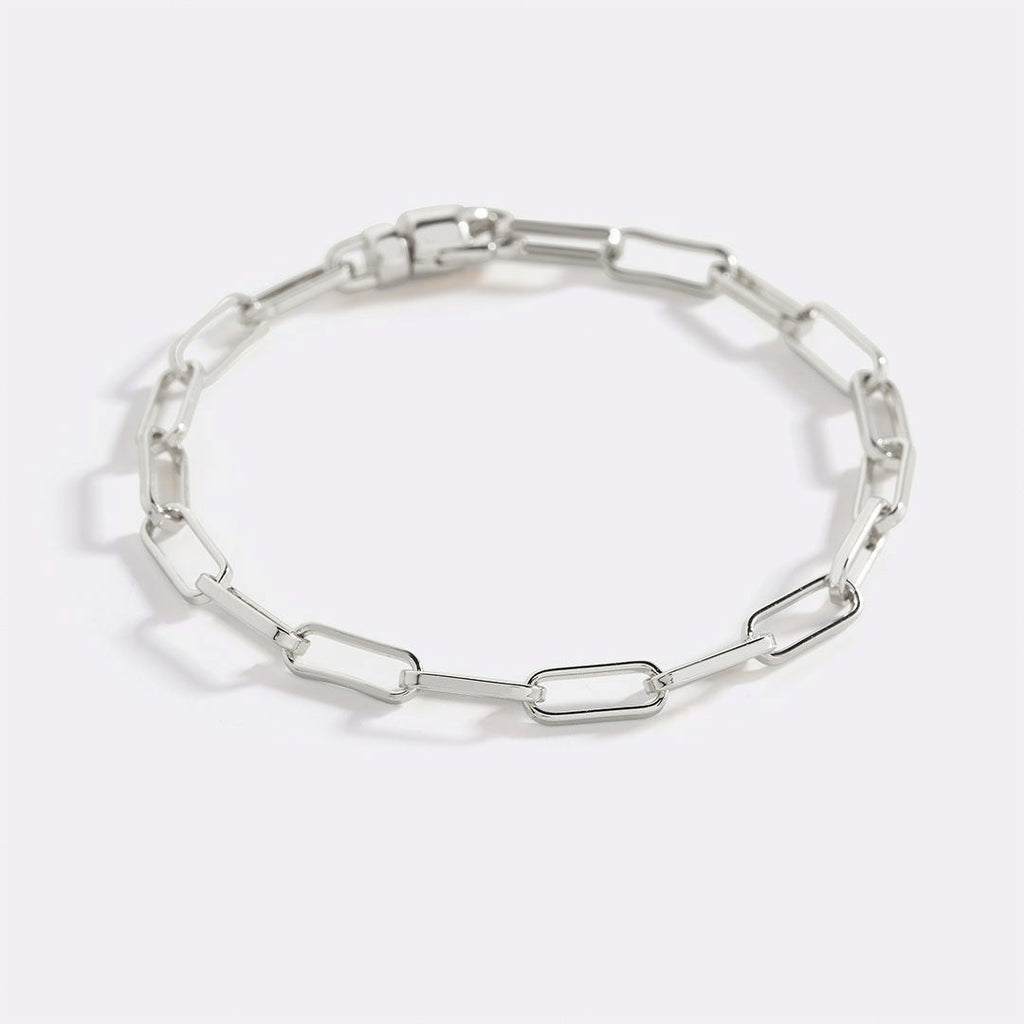 Open Link Paperclip Chain Bracelet