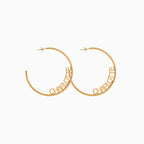 Personalized Name Hoop Earrings