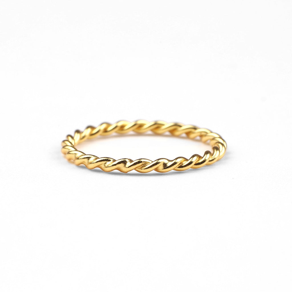 Dainty Braided Stacking Ring