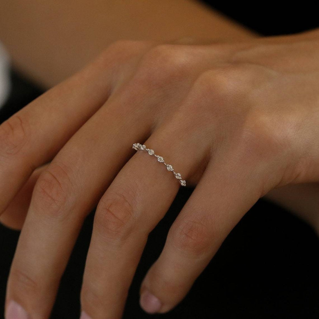 Ultra Thin Floating Eternity Ring