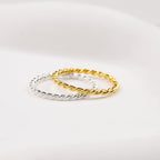 Dainty Braided Stacking Ring