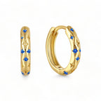 Falling Stars Huggie Hoop Earrings