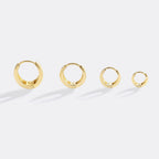 Teardrop Huggie Hoop Earrings
