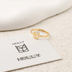 Monogram Name Ring