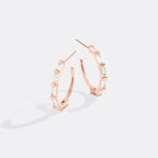 Baguette Diamond Hoop Earrings