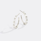 Baguette Diamond Hoop Earrings