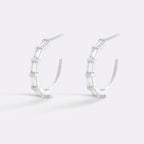Baguette Diamond Hoop Earrings