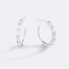 Baguette Diamond Hoop Earrings
