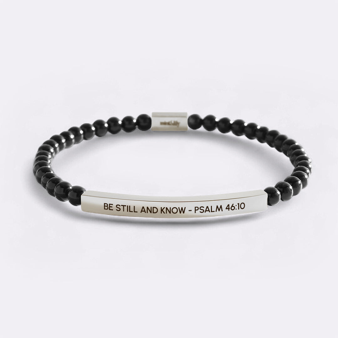 Be Still and Know - Psalm 46:10 Beaded Inspire Bracelet