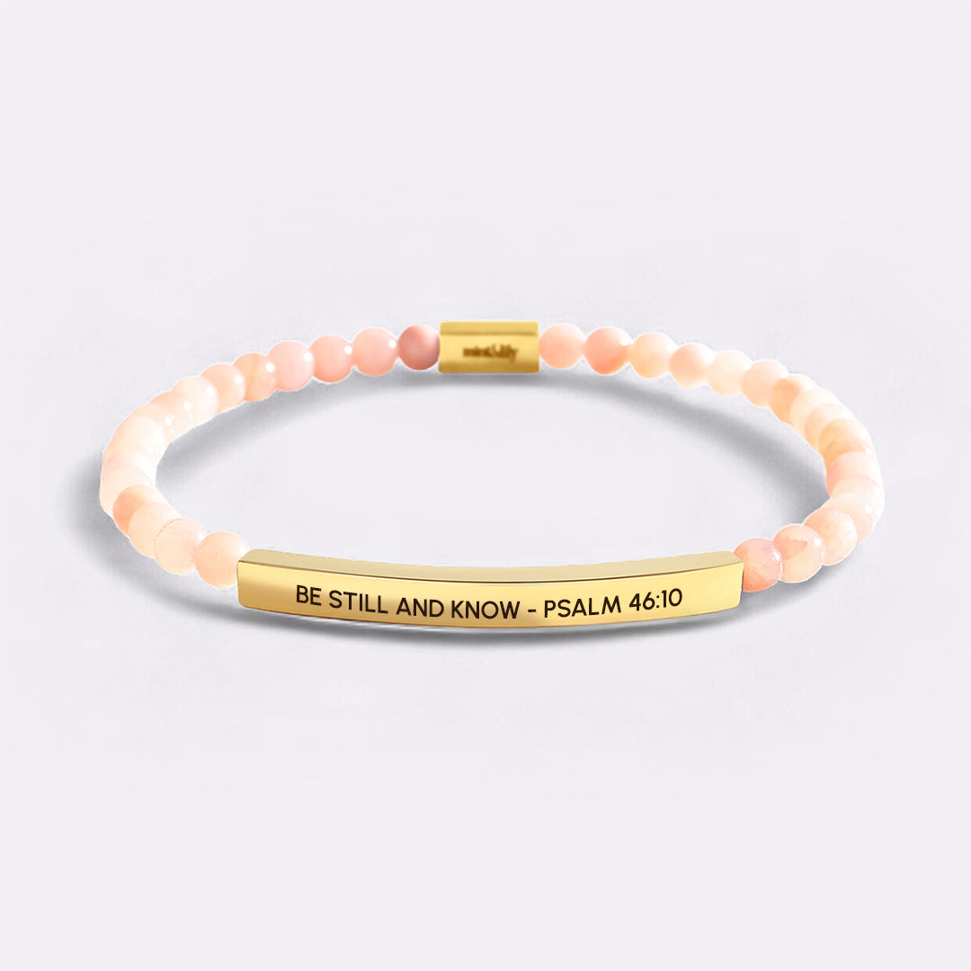 Be Still and Know - Psalm 46:10 Beaded Inspire Bracelet