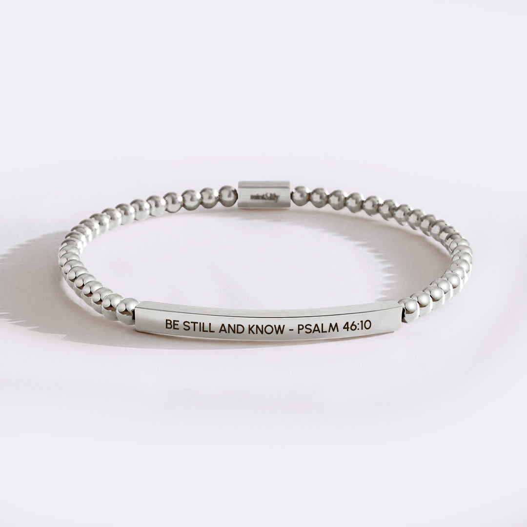 Be Still and Know - Psalm 46:10 Beaded Inspire Bracelet