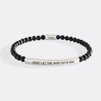 Don't Let The Hard Days Win Beaded Inspire Bracelet