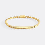 Beautiful Girl You Can Do Hard Things Beaded Inspire Bracelet
