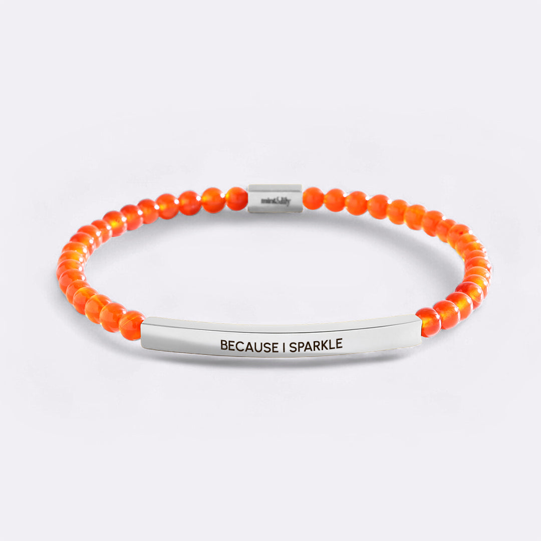 Because I Sparkle Beaded Inspire Bracelet