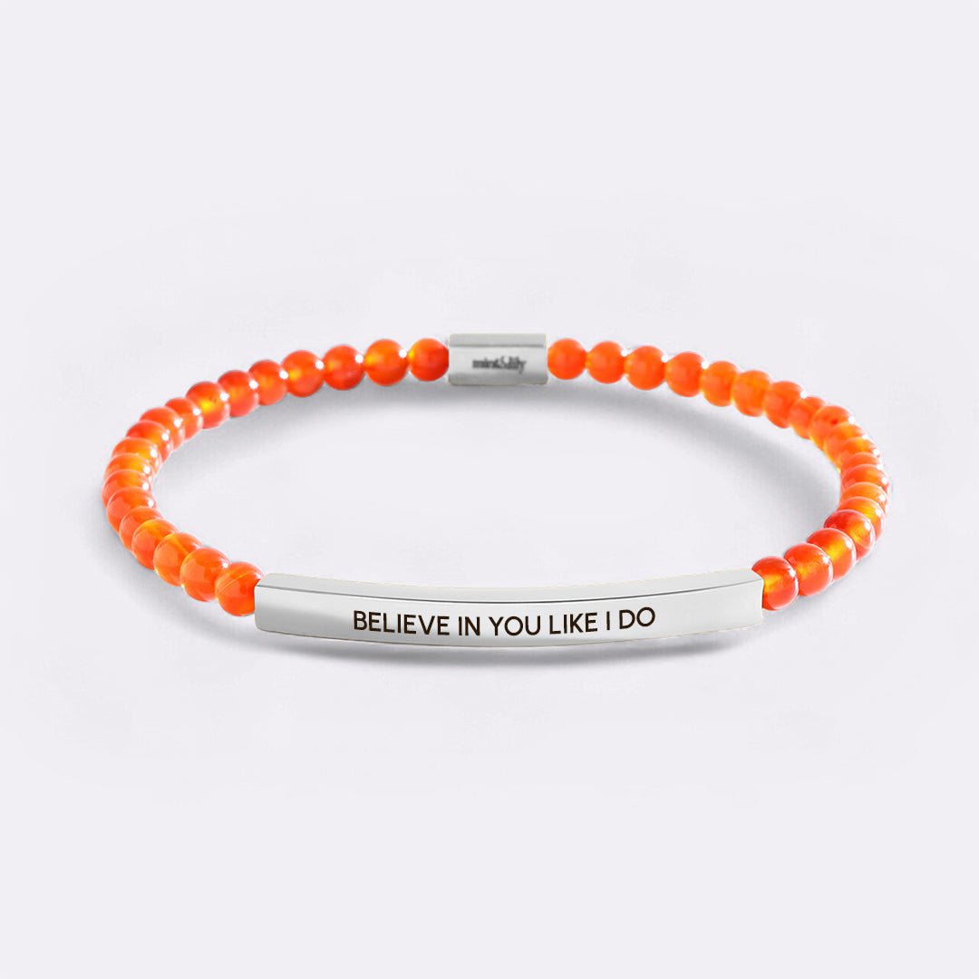 Believe in You Like I Do Beaded Inspire Bracelet