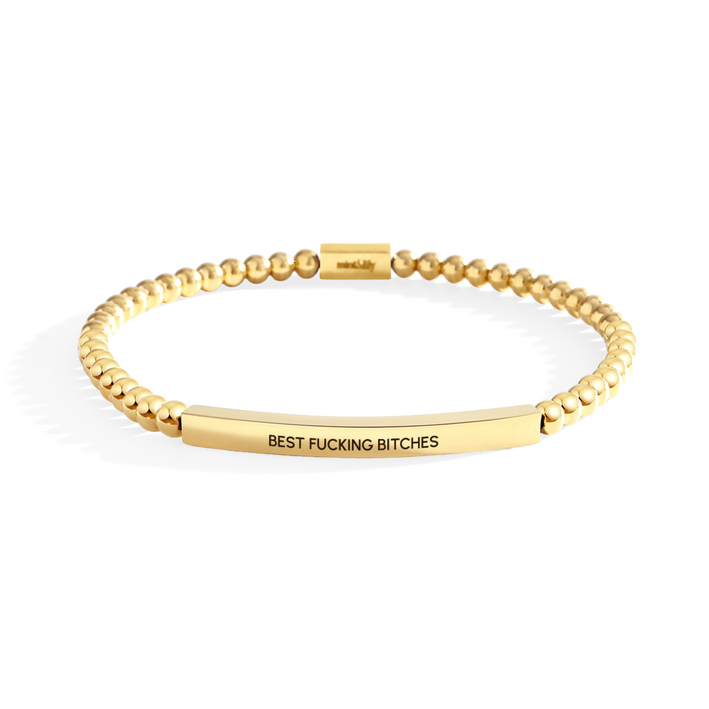 Best Fucking Bitches Beaded Inspire Bracelet