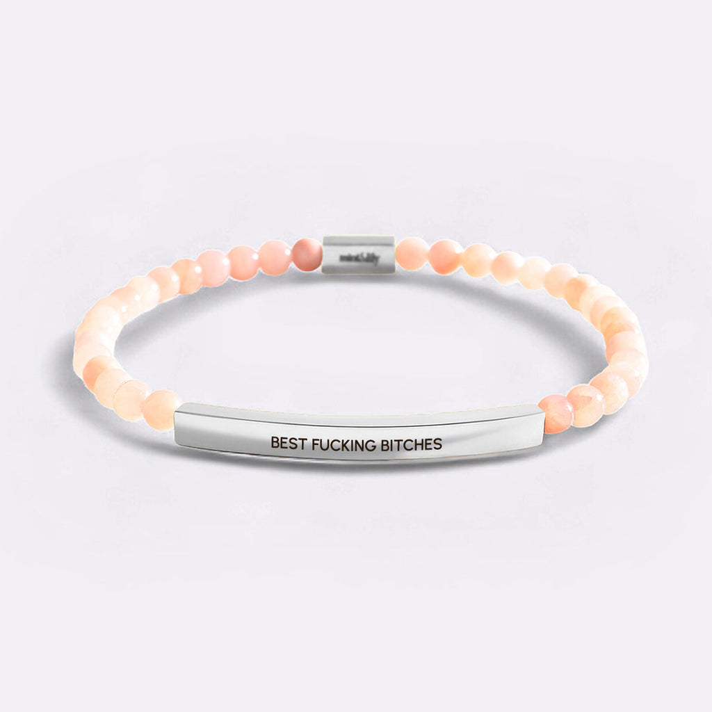 Best Fucking Bitches Beaded Inspire Bracelet