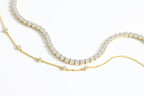 Bezel Set Bracelet and Tennis Bracelet Bundle