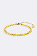 Birthstone and Gold Bead Bracelet