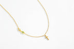 Birthstone Cross Necklace