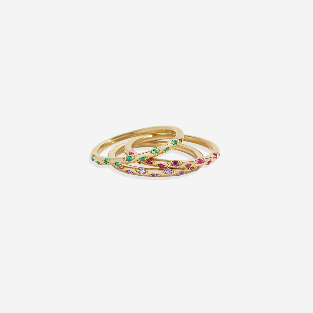 Dainty Constellation Birthstone Ring