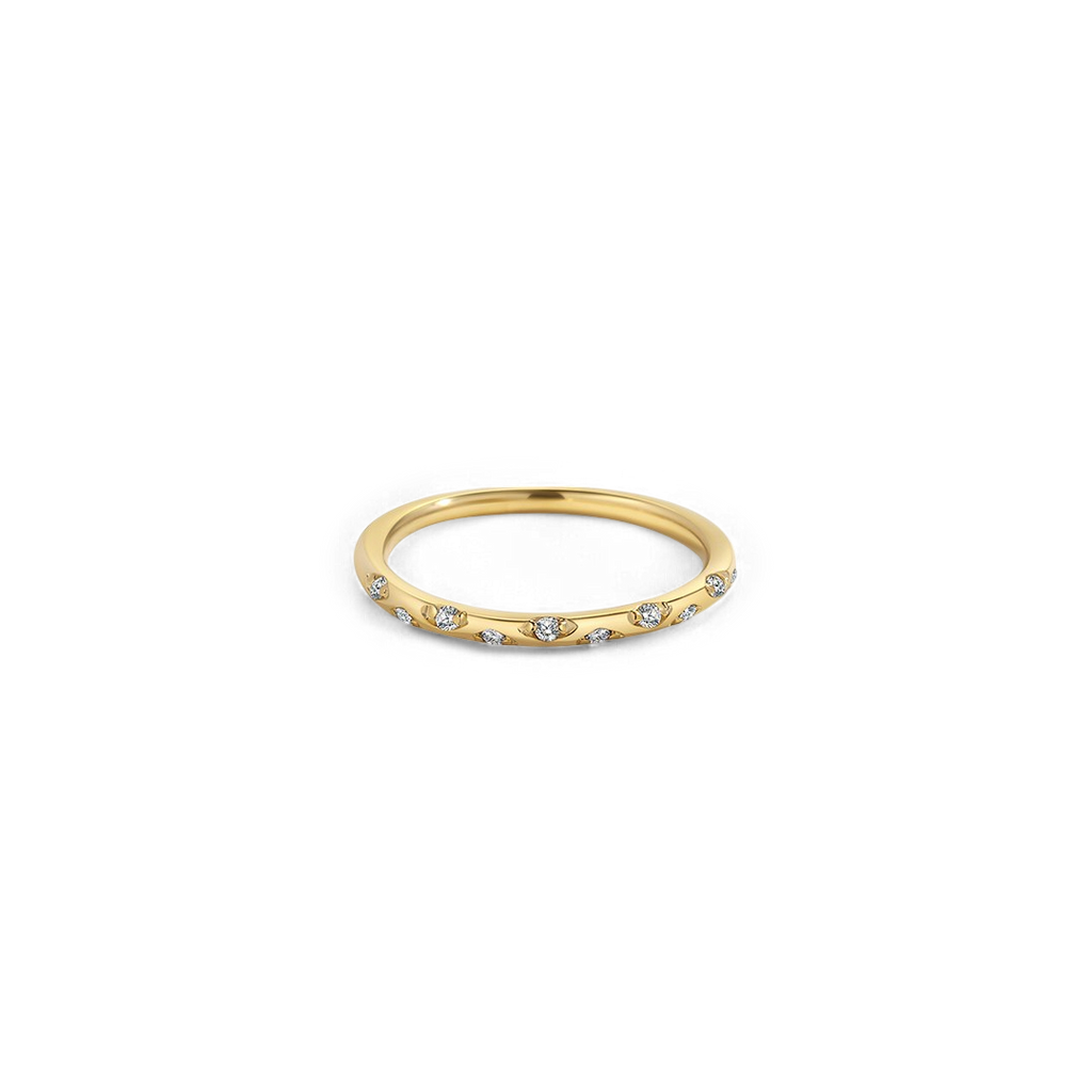 Dainty Constellation Birthstone Ring