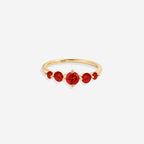 Five Stone Statement Birthstone Ring