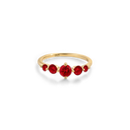Five Stone Statement Birthstone Ring