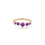 Five Stone Statement Birthstone Ring
