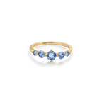 Five Stone Statement Birthstone Ring
