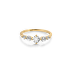 Five Stone Statement Birthstone Ring