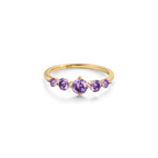 Five Stone Statement Birthstone Ring