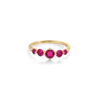 Five Stone Statement Birthstone Ring