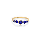 Five Stone Statement Birthstone Ring