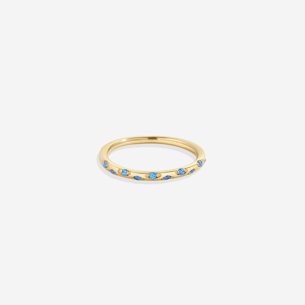 Dainty Constellation Birthstone Ring