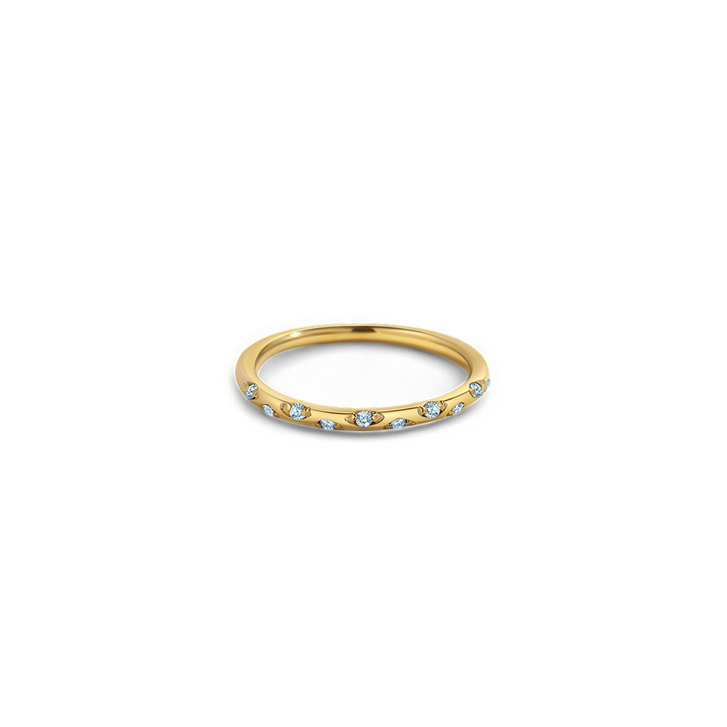 Dainty Constellation Birthstone Ring