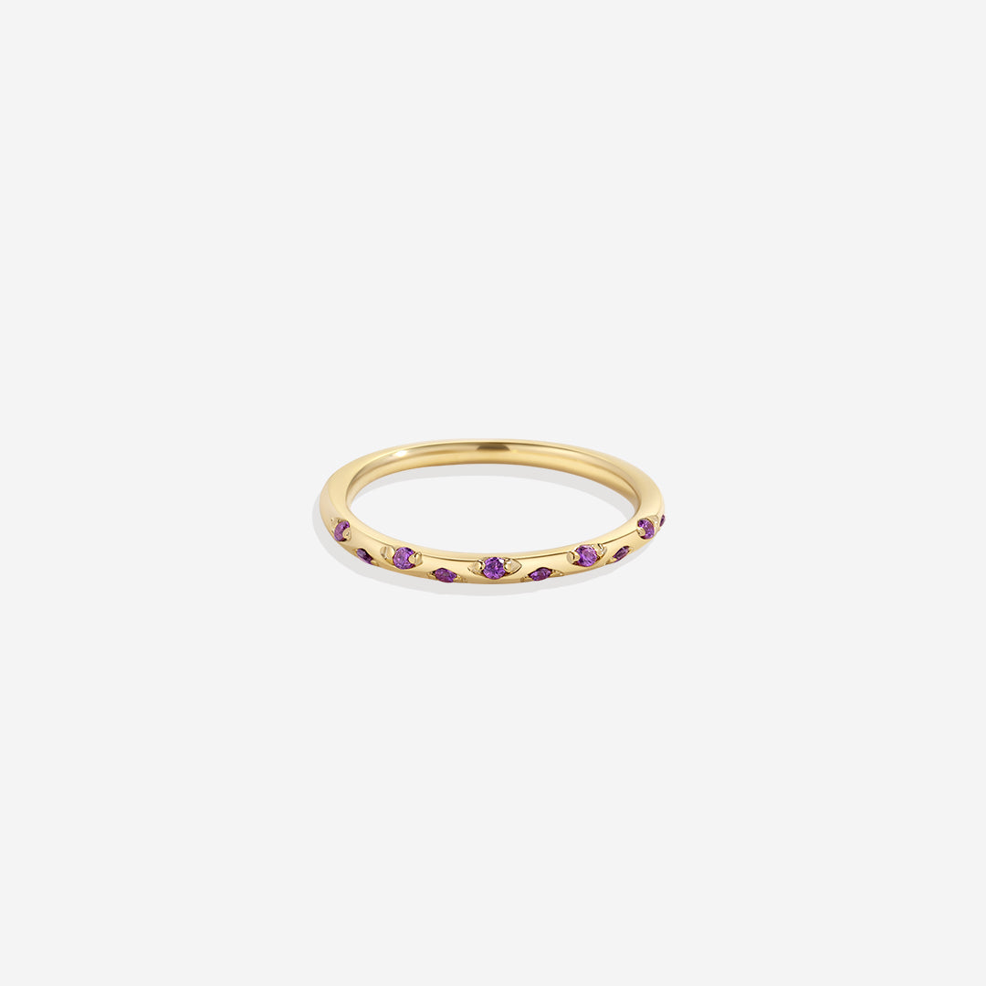 Dainty Constellation Birthstone Ring