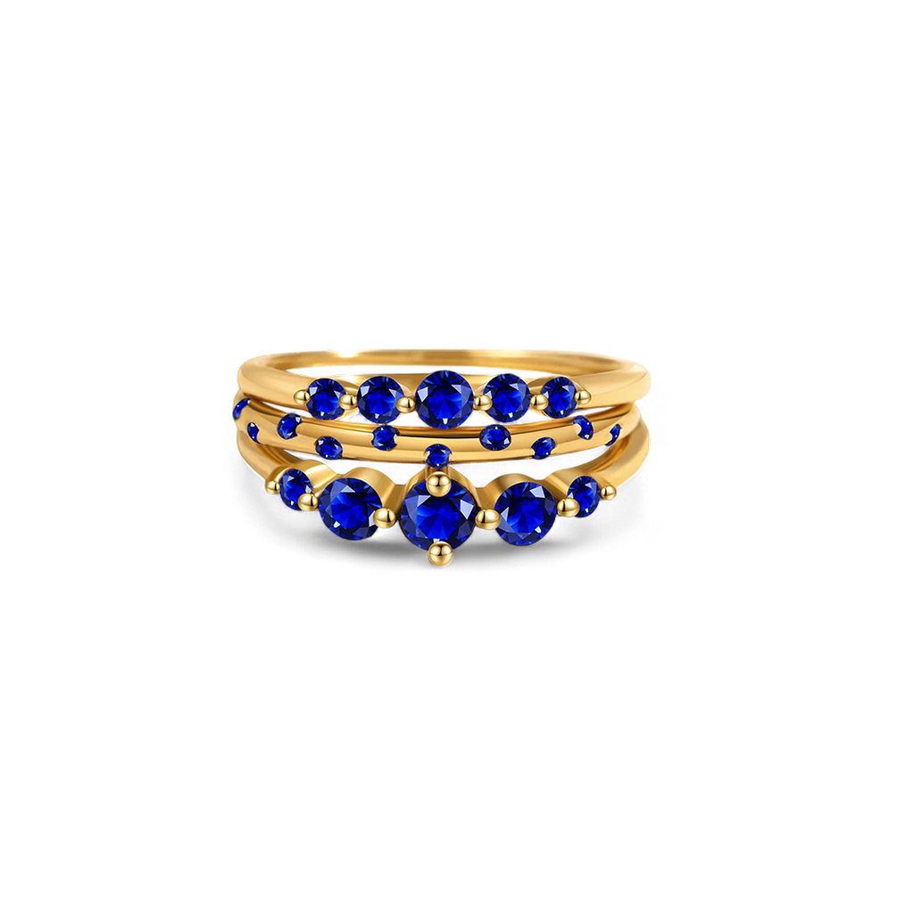 Birthstone Stacking Ring Set