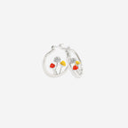 Boho Mushroom Hoop Earrings