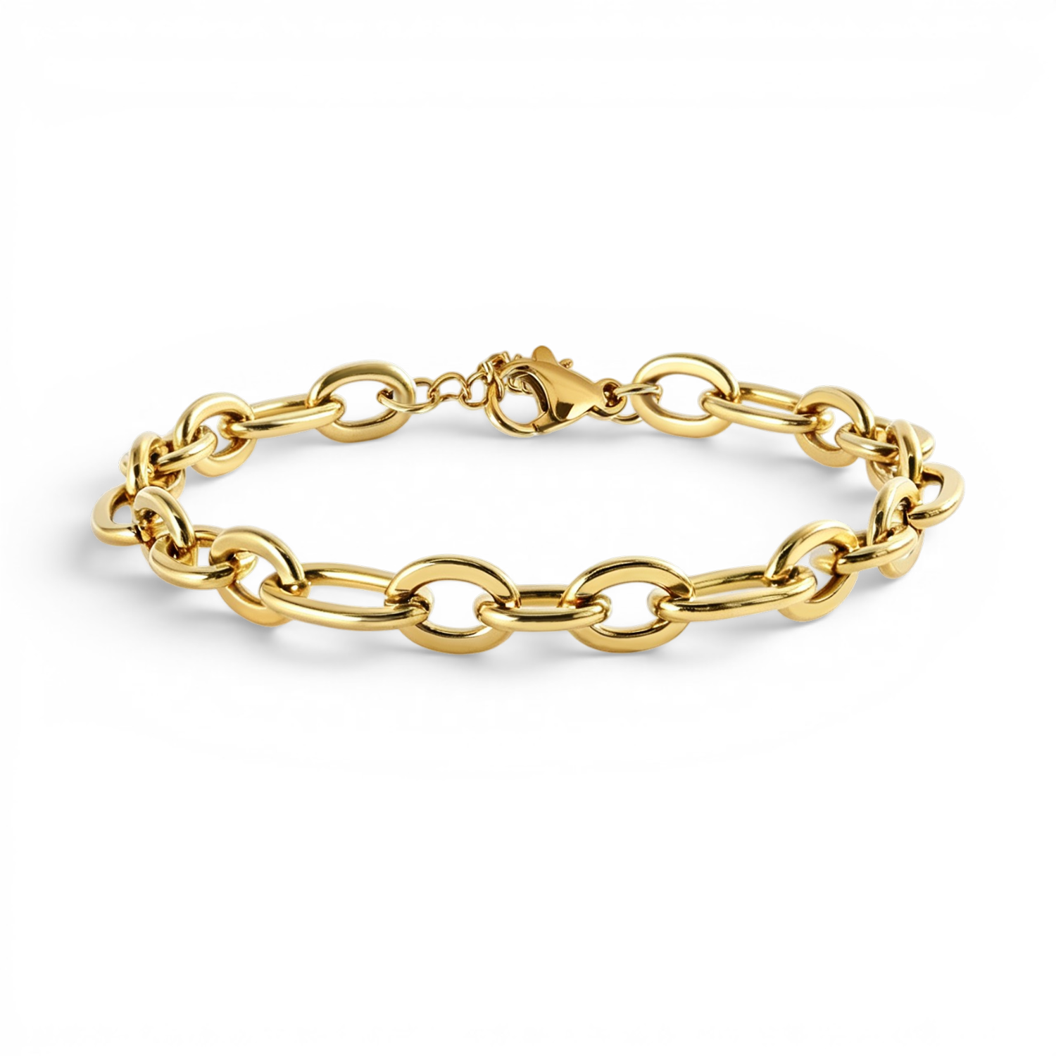 Bold Linked Paperclip Bracelet