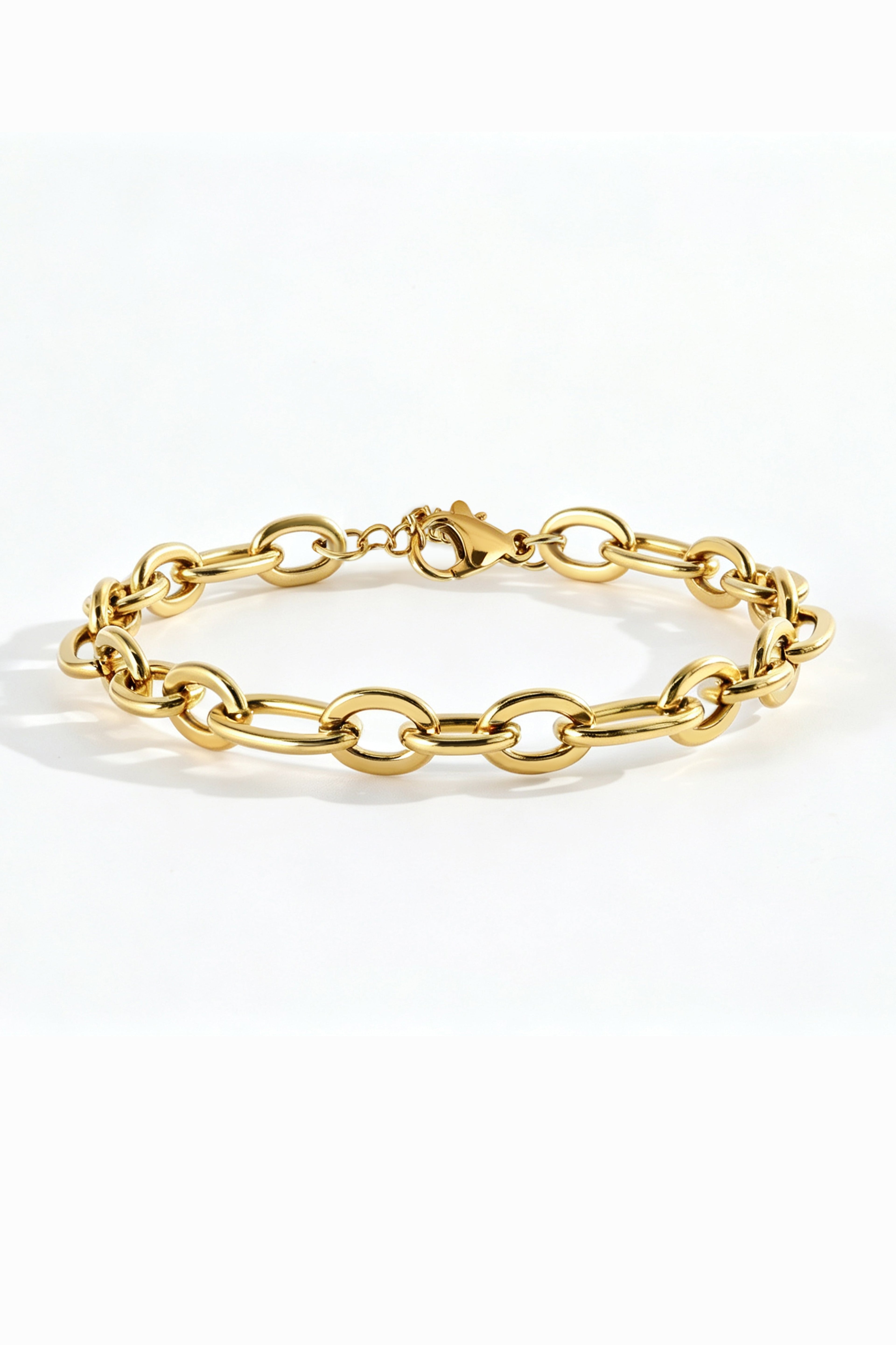 Bold Linked Paperclip Bracelet