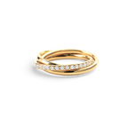 Crystal Interlocking Fidget Ring