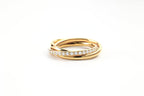 Crystal Interlocking Fidget Ring