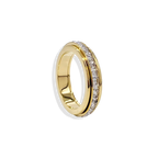 Crystal Statement Spinning Fidget Ring
