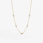 Dainty Crystal Station Necklace