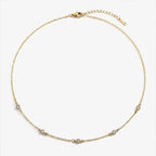 Dainty Crystal Station Necklace